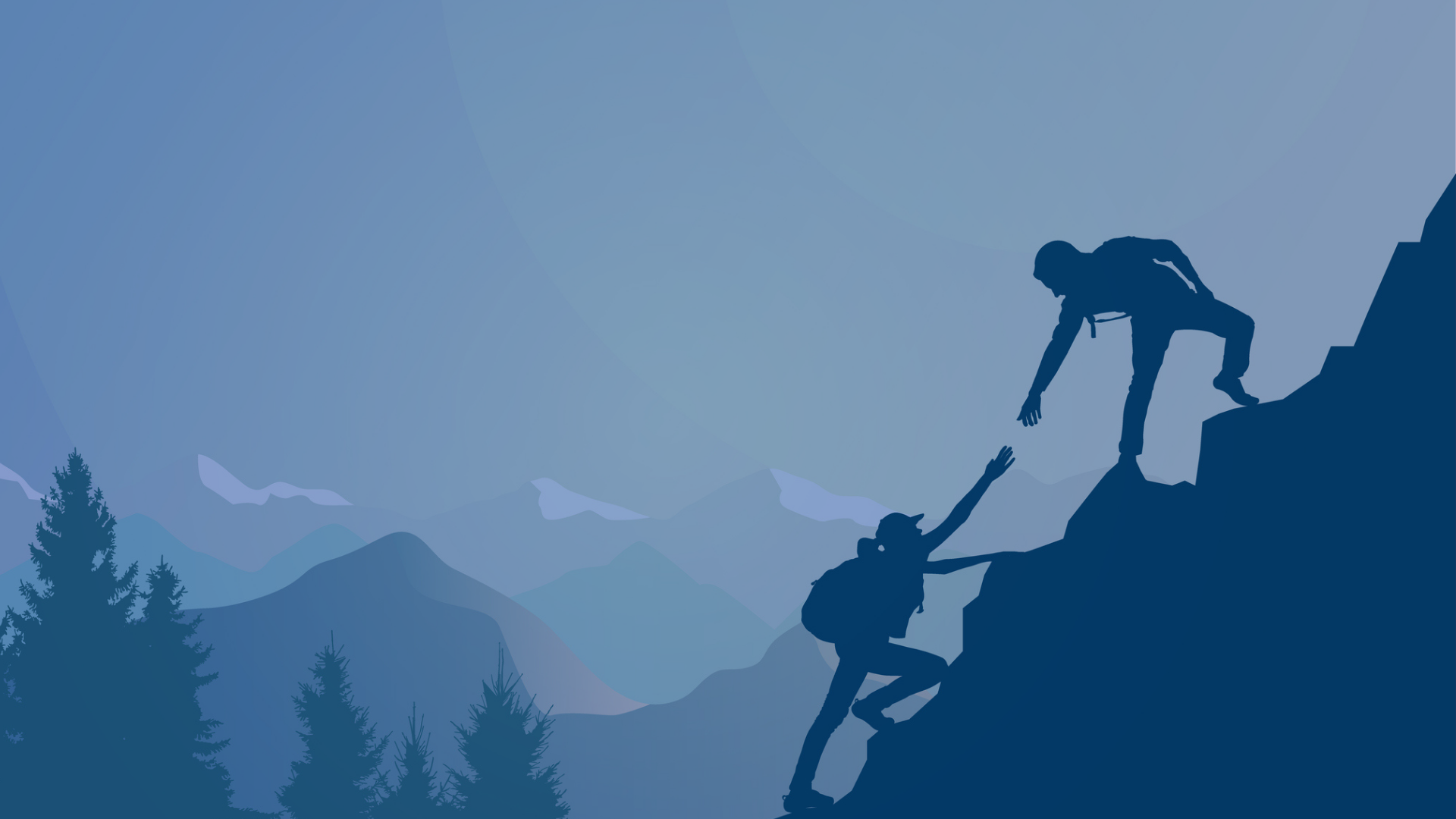 Zwei Bergsteiger – Karrierebegleitung mit Koppmann Karriere